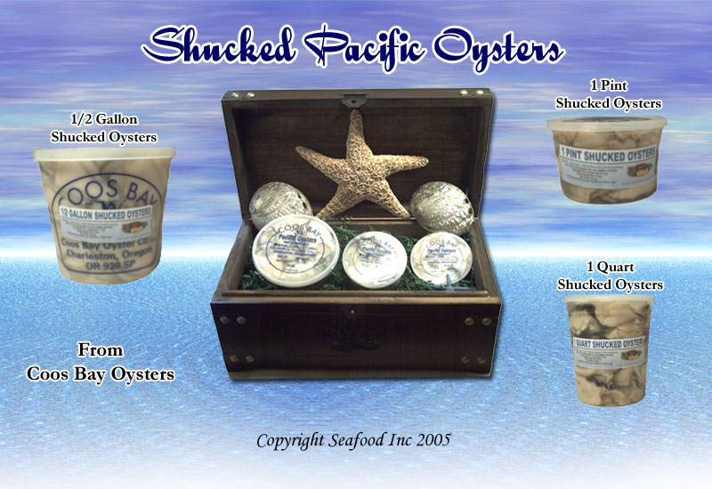 Shucked Pacific Oysters - Seafood Gift Basket