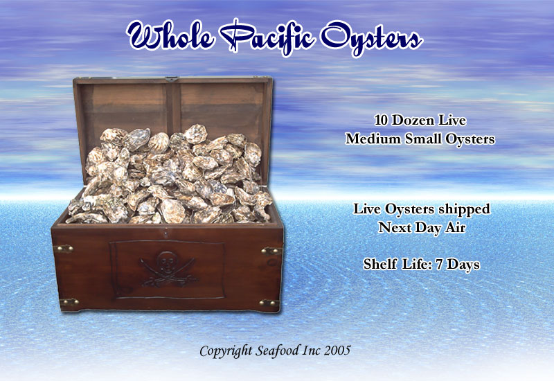 Fresh Pacific Oysters - Seafood Gift Basket